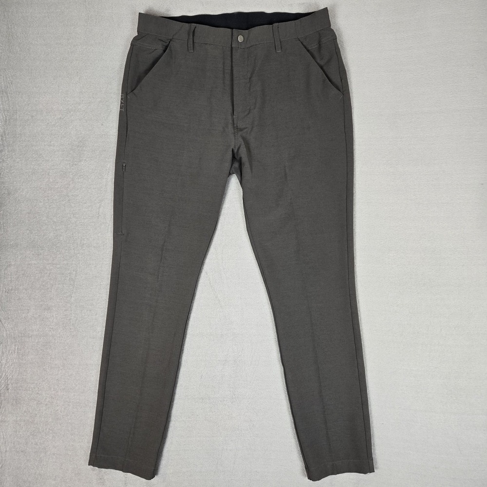 BYLT Basics Pants Mens 36x31 Gray Kinetic 2.0 Performance Chino Stretch Golf
